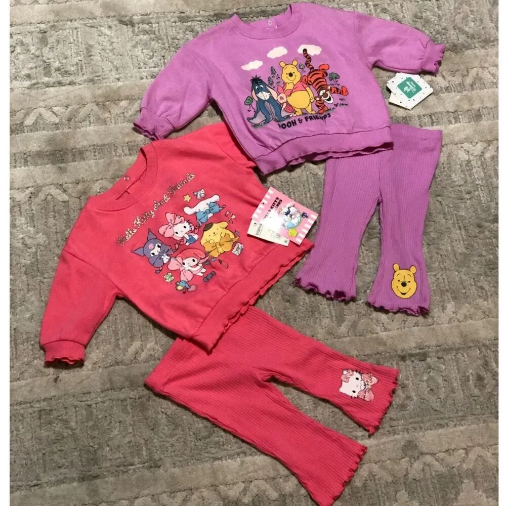 3-6 Months Poo and Hello Kitty Set Bundle